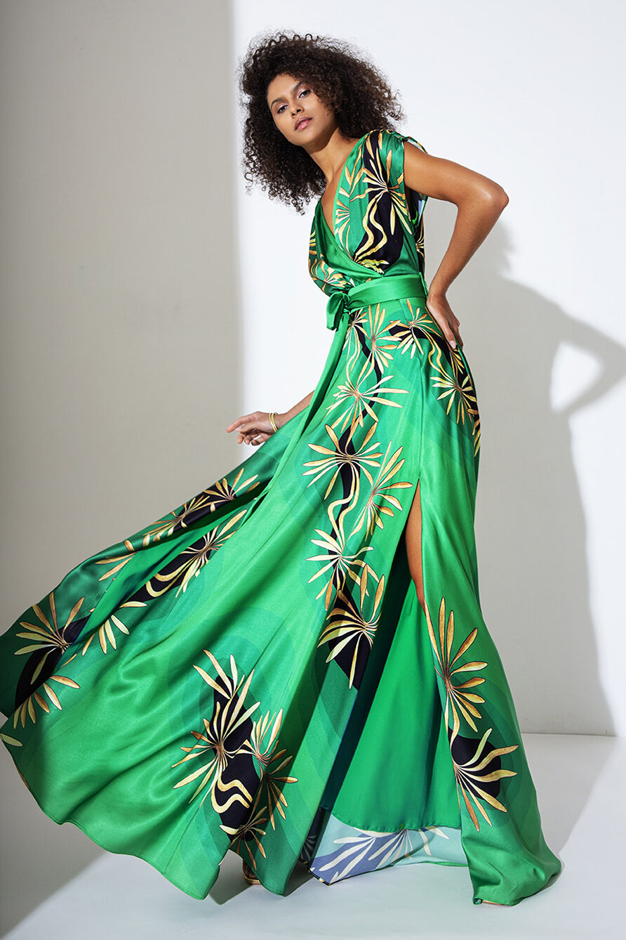 pigal-boutique-bergamo-abito-lungo-cerimonia-elegante-verde-smeraldo-fantasia-allure-A4278